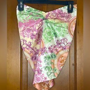 Forever 21 Size Small Paisley Handkerchief Strapless Top